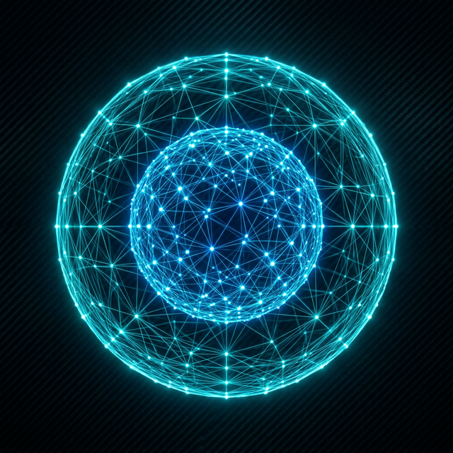 Red neuronal abstracta 3D